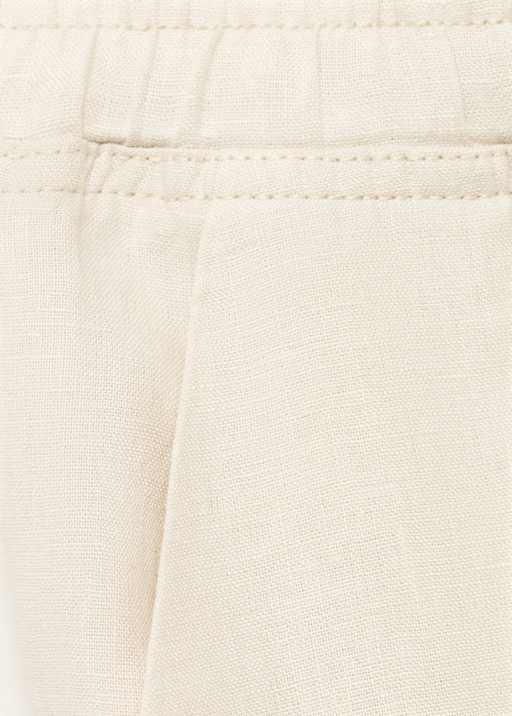 Linen trousers with drawstring — Light/Pastel Grey