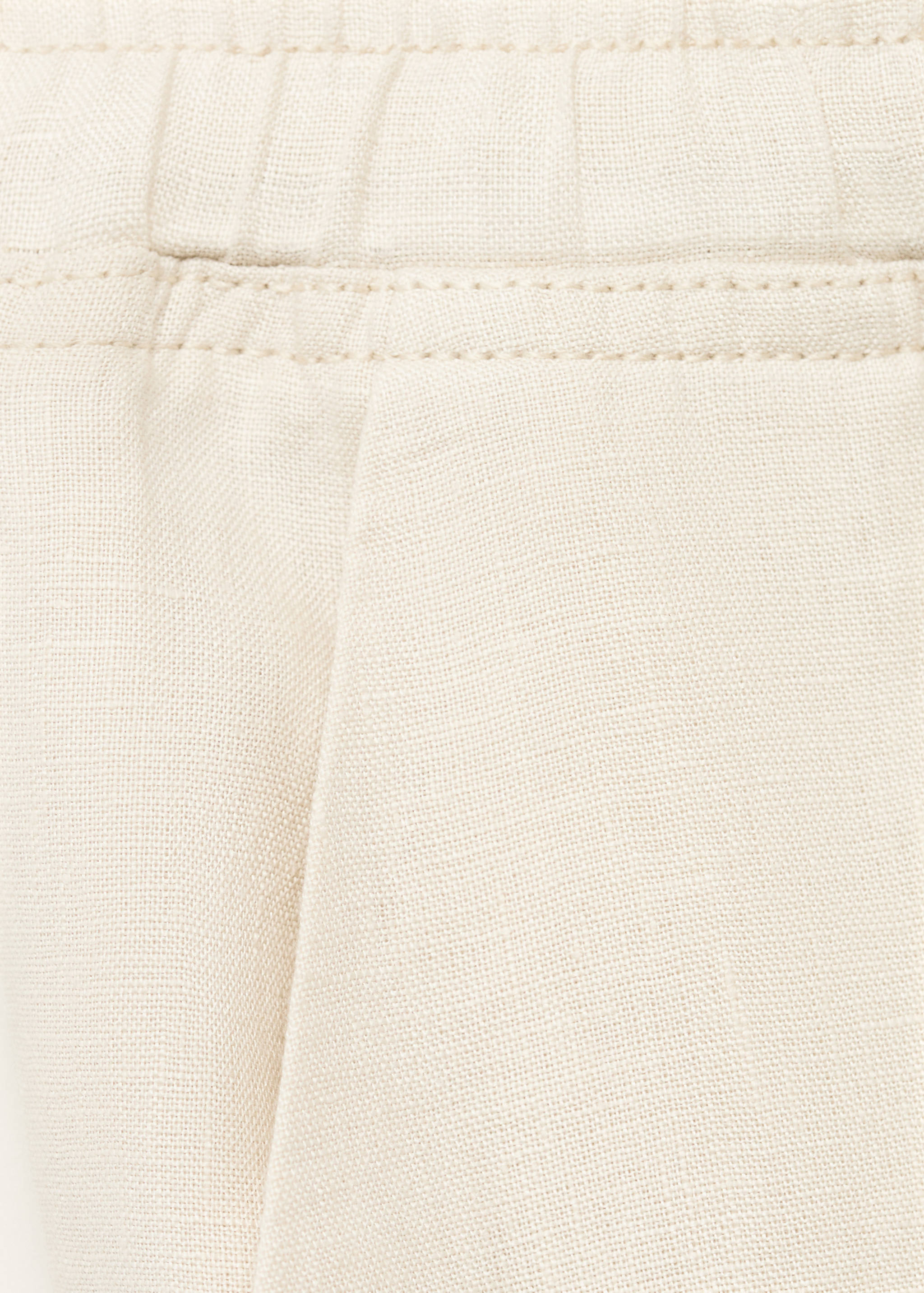 Linen trousers with drawstring - Details of the article 0