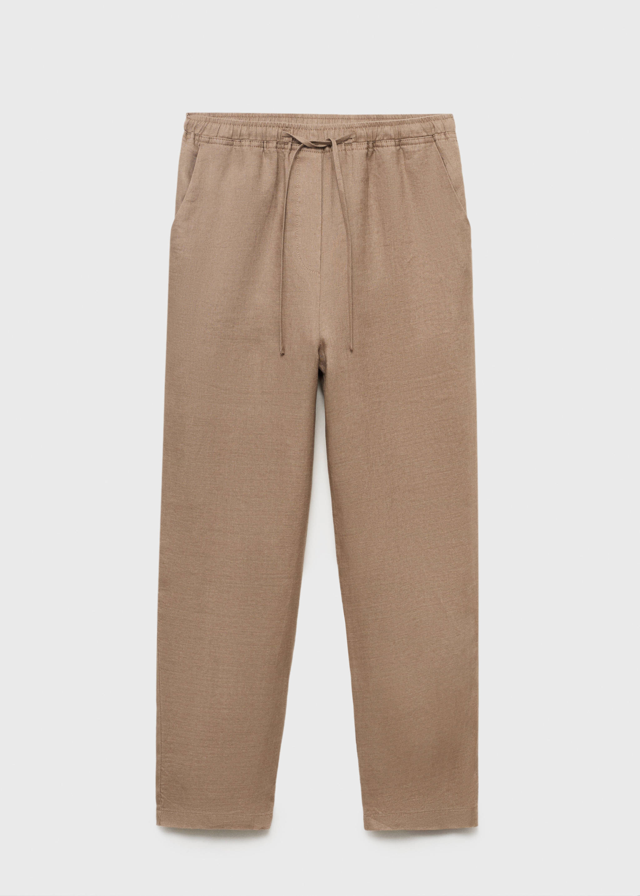 Linen trousers with drawstring - Article without model