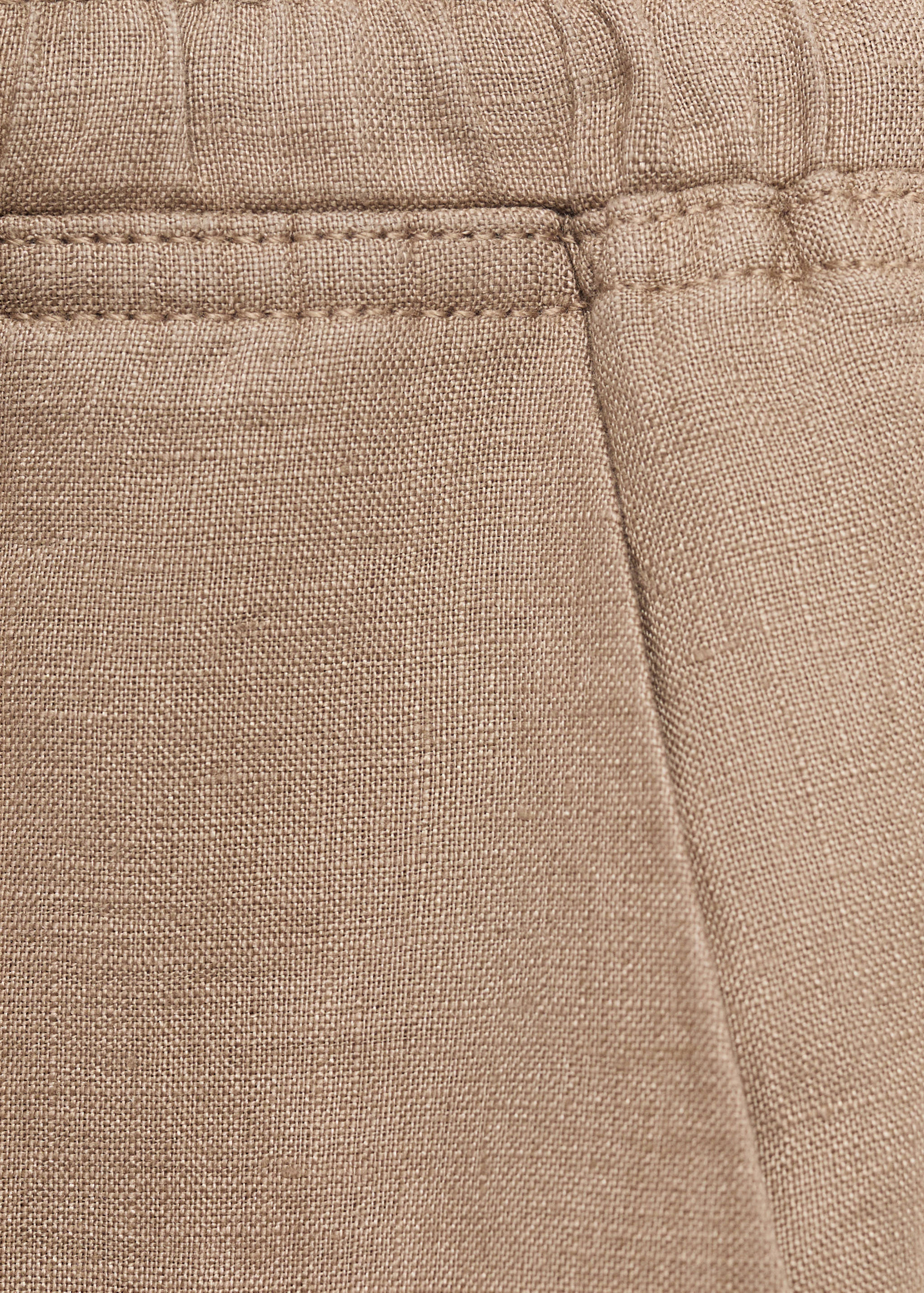 Linen trousers with drawstring - Details of the article 0