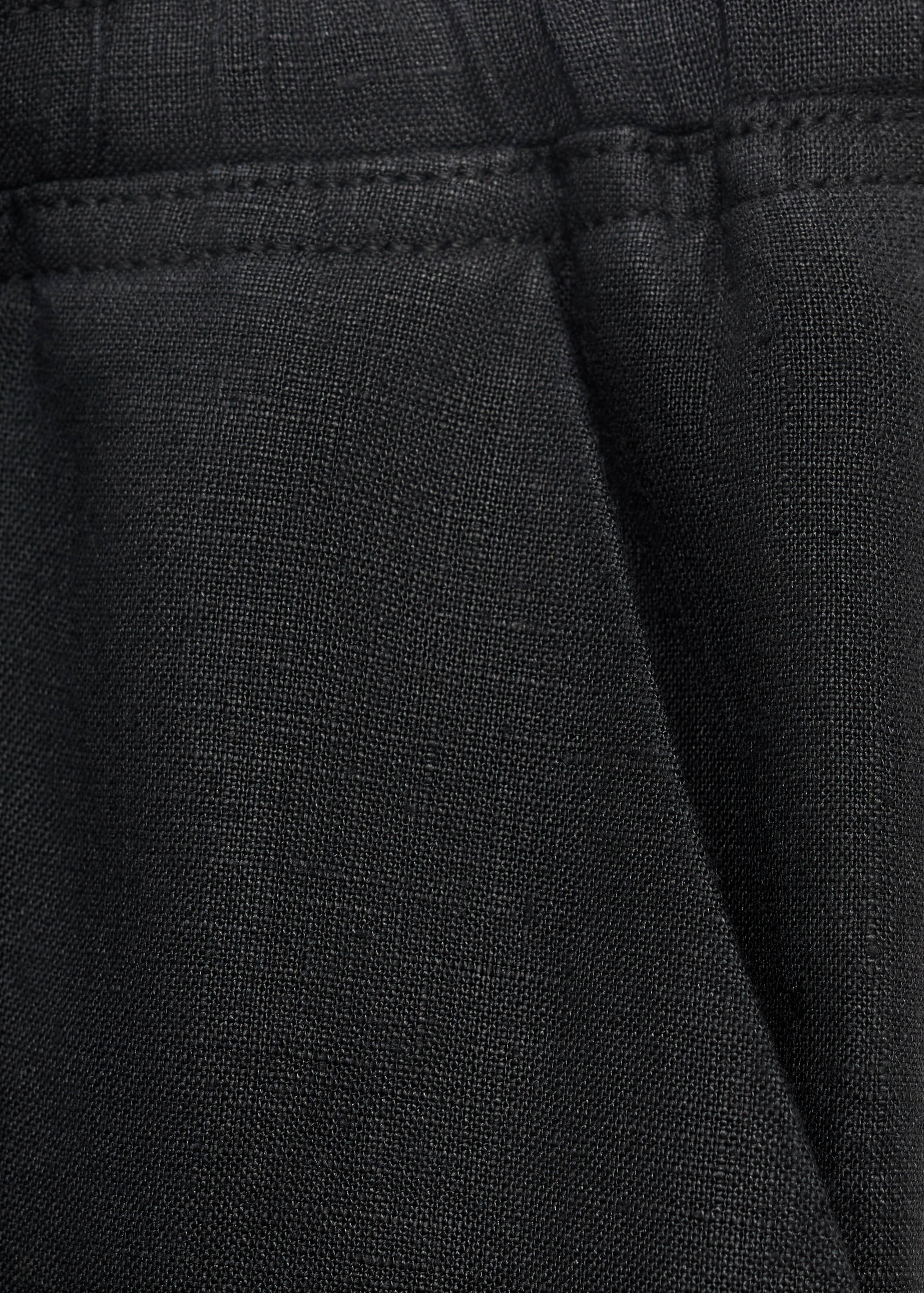 Linen trousers with drawstring - Details of the article 0