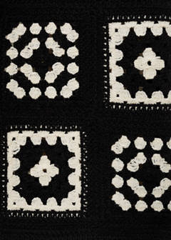 Crochet knitted waistcoat — Black 7