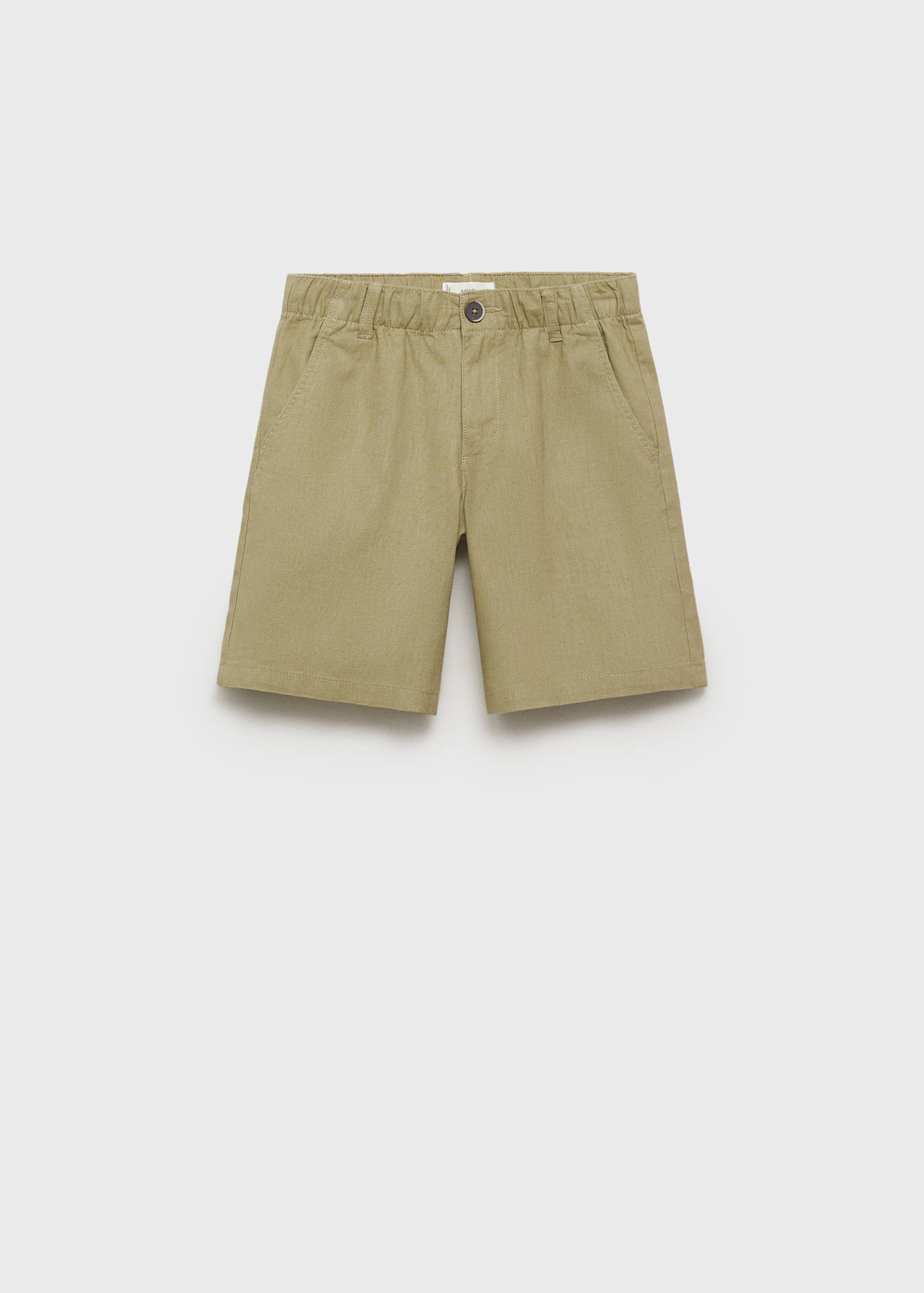 Linen-blend Bermuda shorts - Article without model