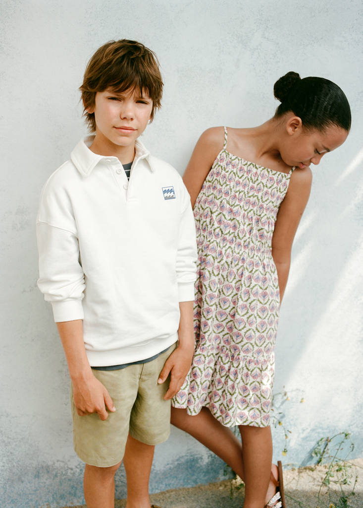 Linen-blend Bermuda shorts — Khaki