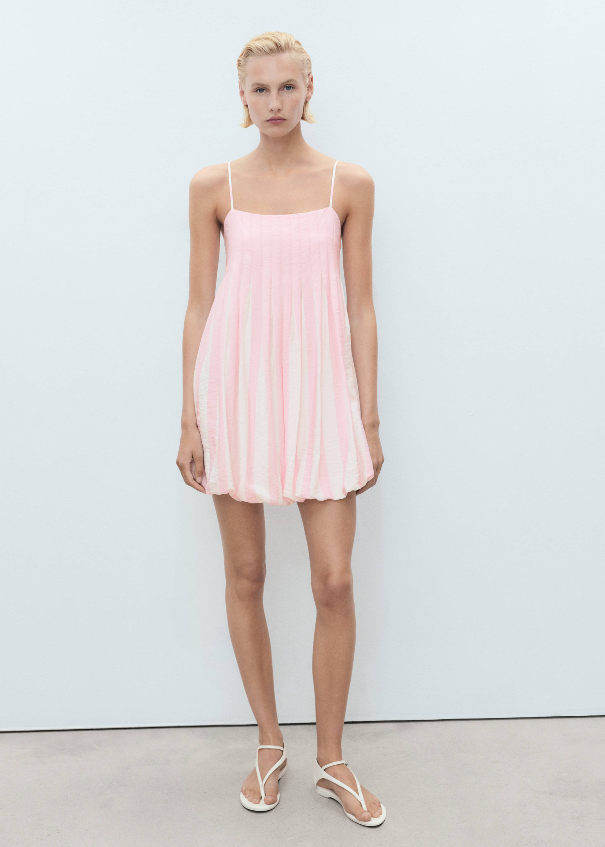 Striped balloon dress - General plane