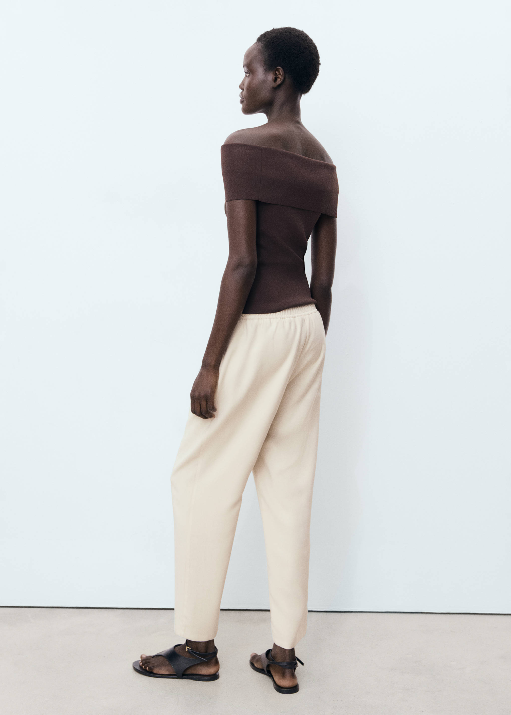 Pantalón fluido cordón - Reverso del artículo