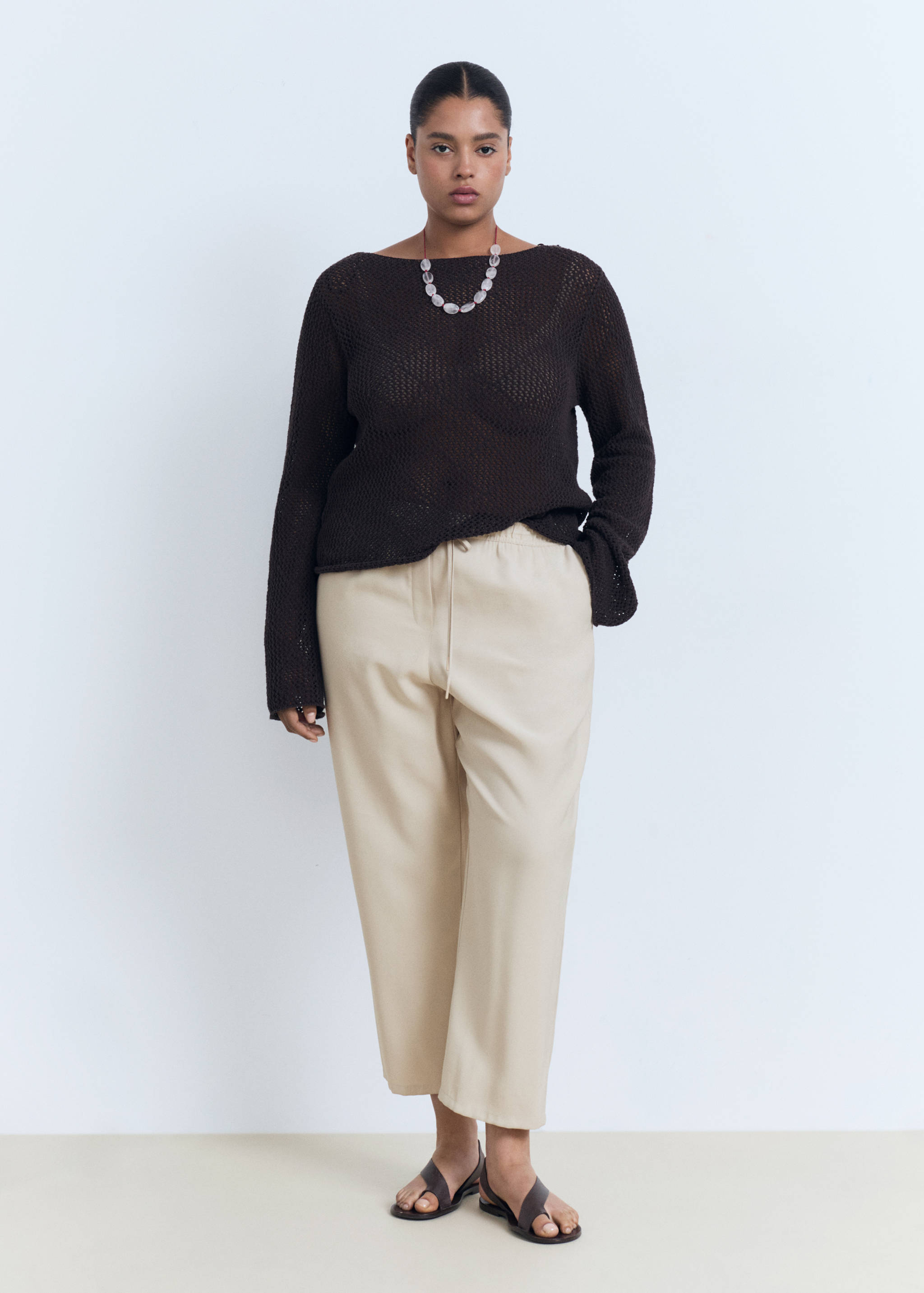 Pantalón fluido cordón - Detalle del artículo 3