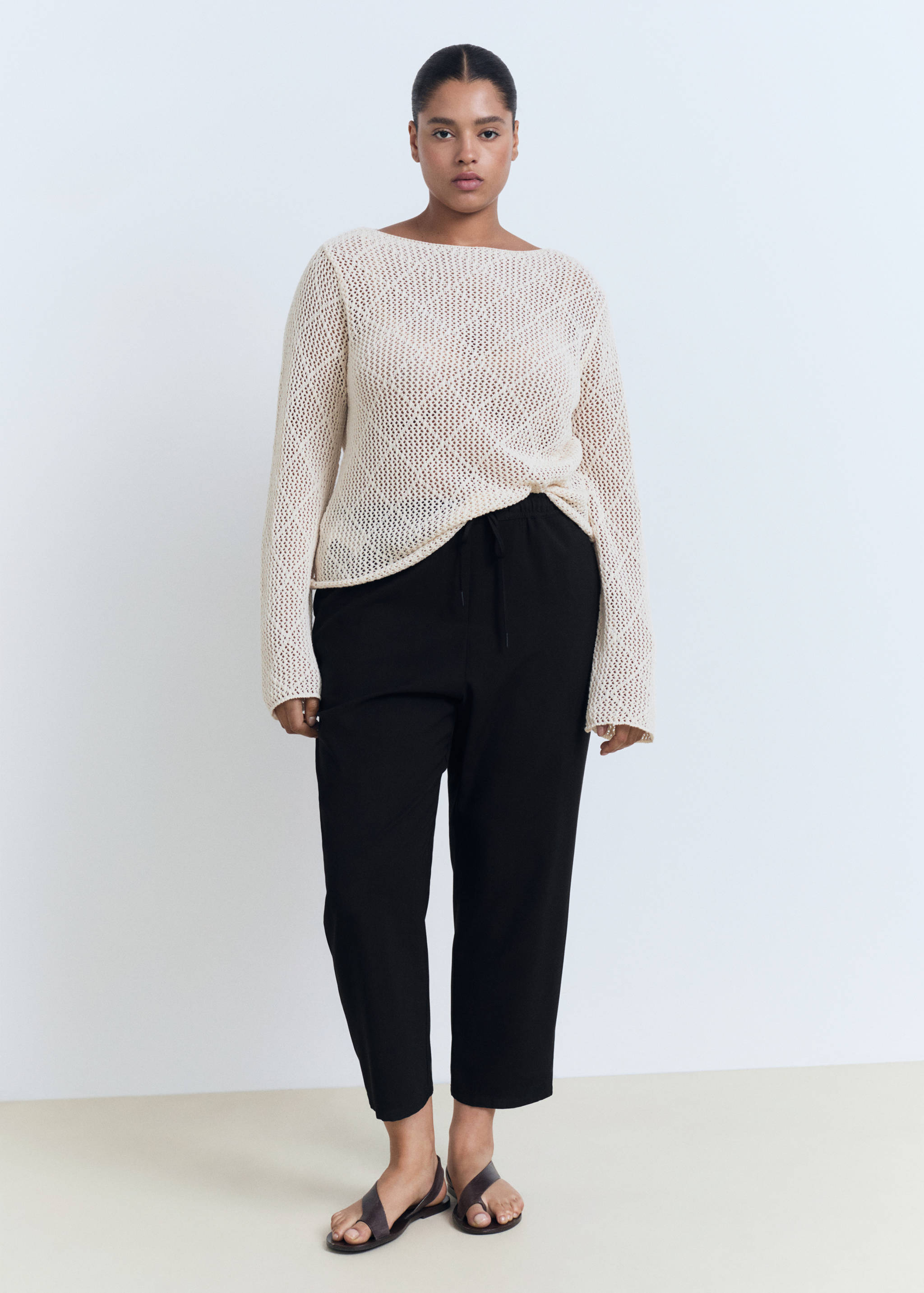 Pantalón fluido cordón - Detalle del artículo 3