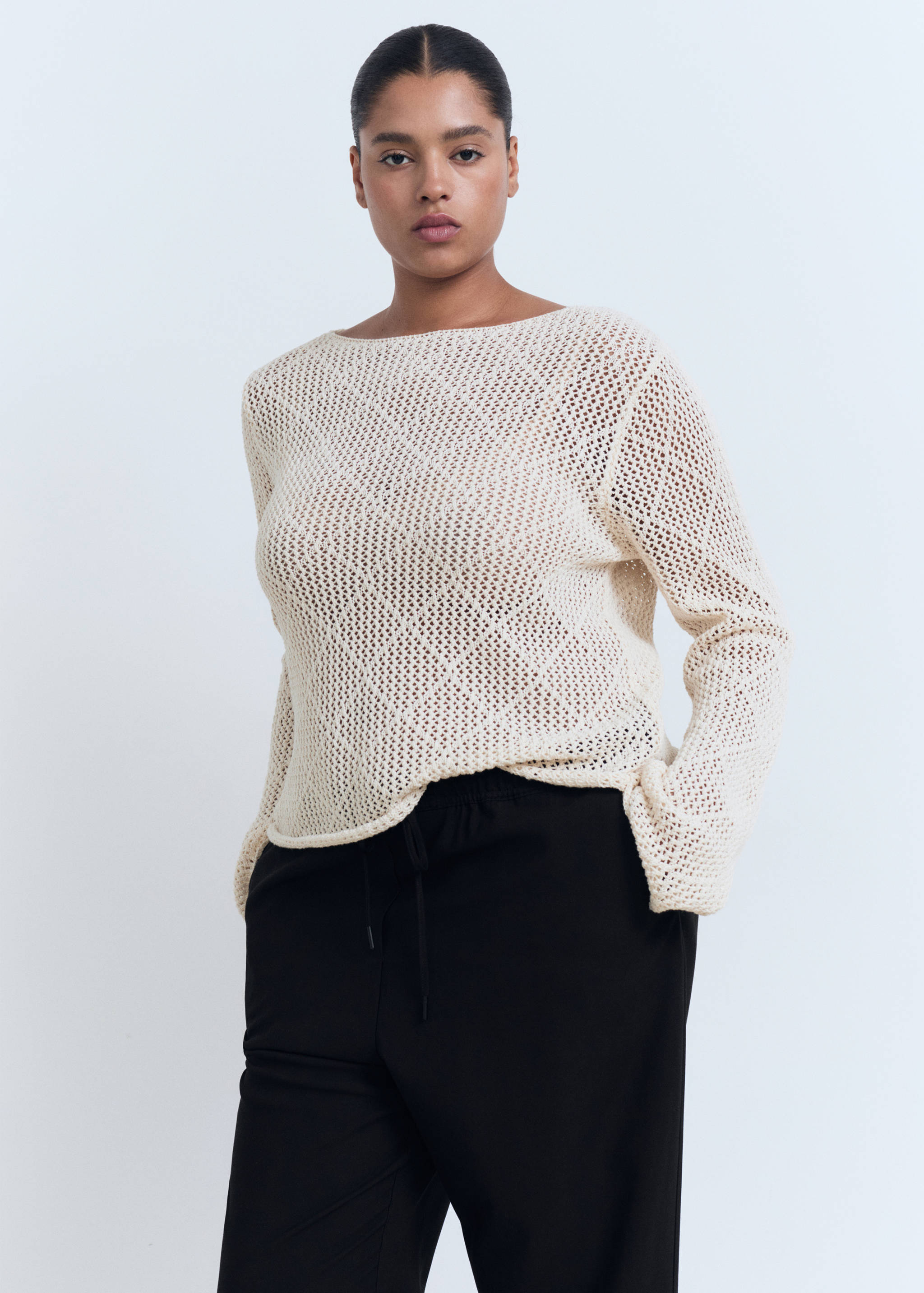 Pantalón fluido cordón - Detalle del artículo 5