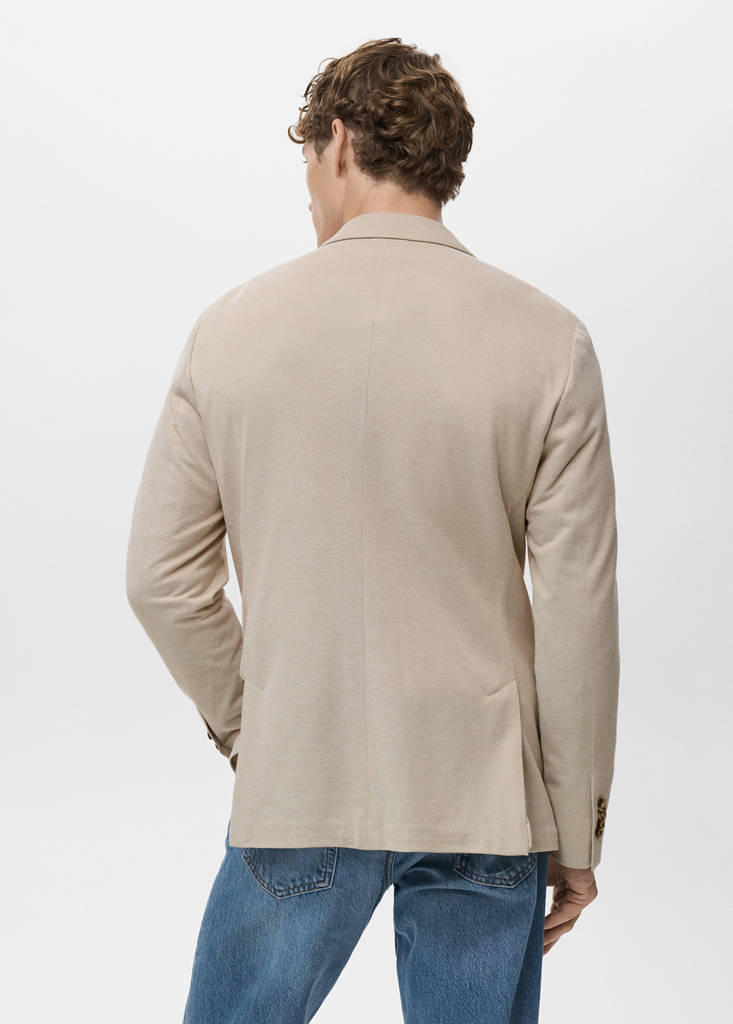 Verner slim-fit cotton jacket — Beige