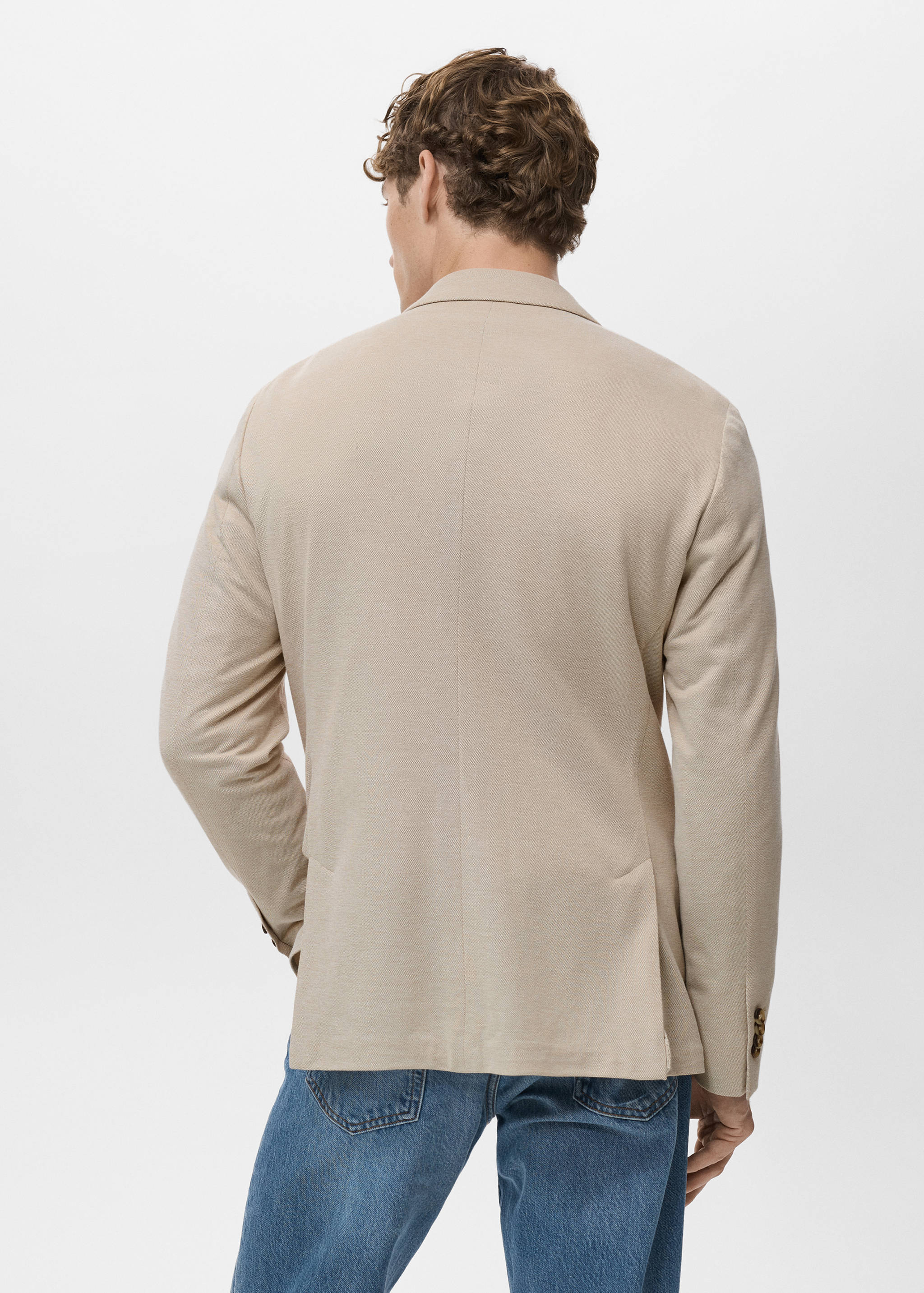 Verner slim-fit cotton jacket - Reverse of the article