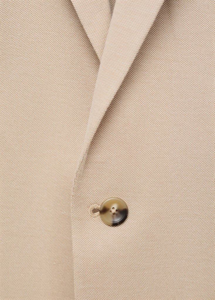 Verner slim-fit cotton jacket — Beige