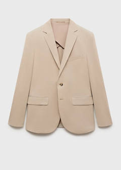 Verner slim-fit cotton jacket — Beige 6