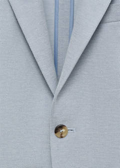 Verner slim-fit cotton jacket — Sky Blue 7