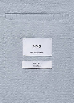 Verner slim-fit cotton jacket — Sky Blue 8