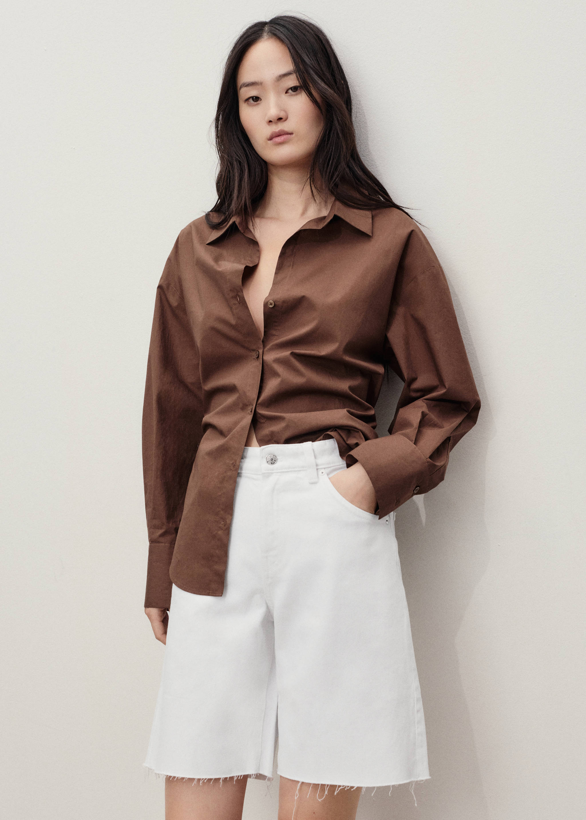 Bermuda denim bas effiloché - Détail de l'article 1