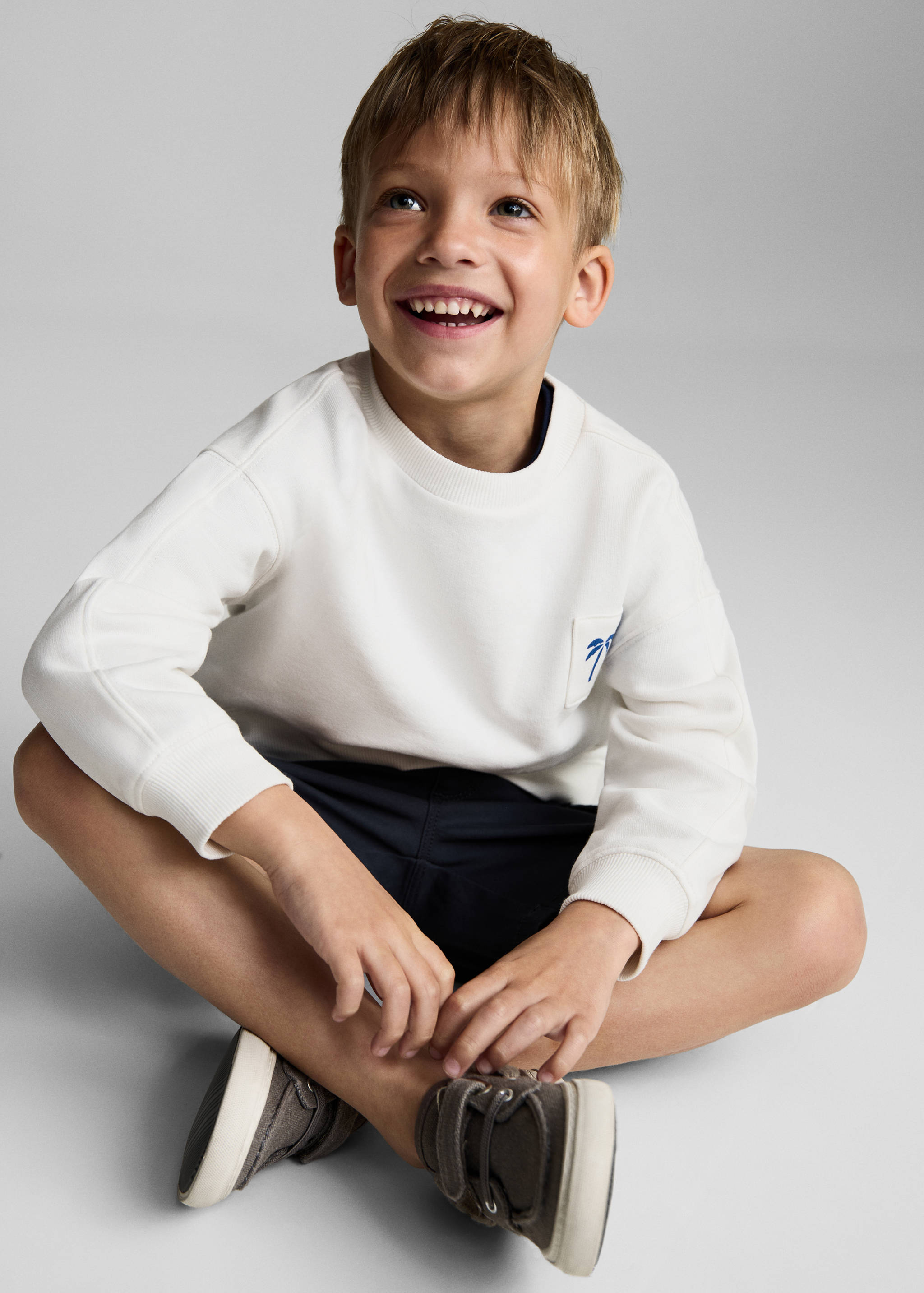 Palm trees printed sweatshirt - Medium plane