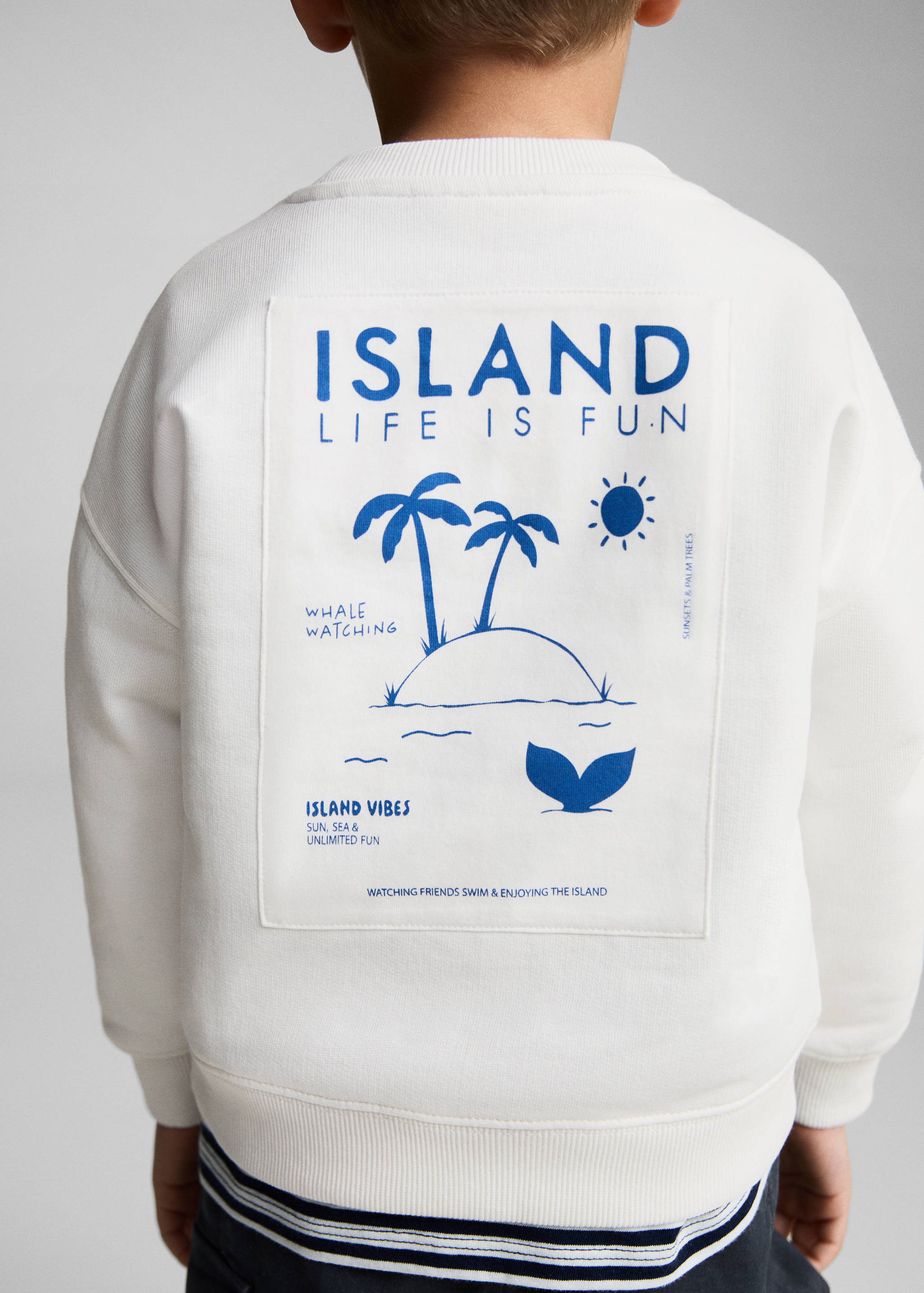 Palm trees printed sweatshirt - Details of the article 6