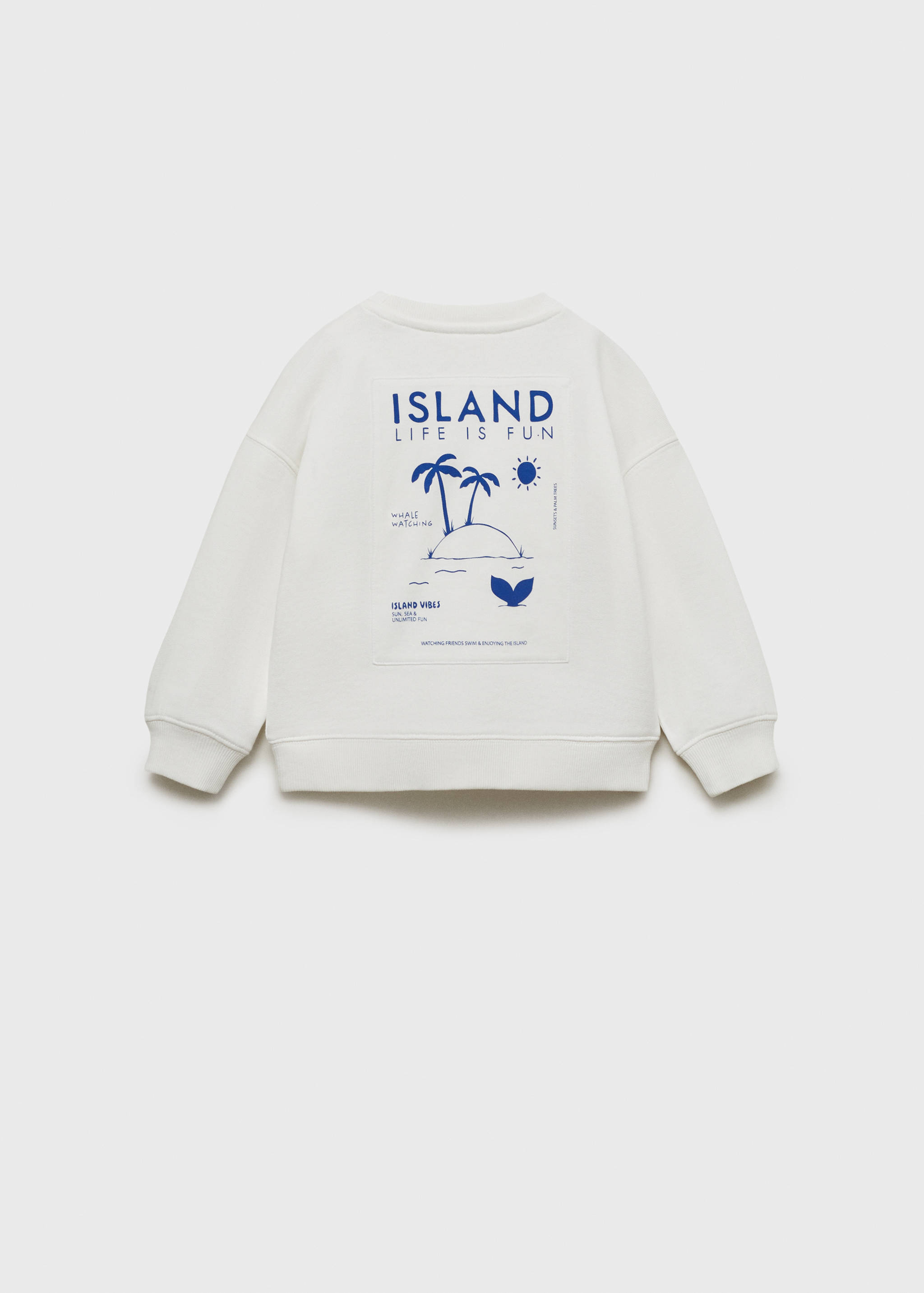Palm trees printed sweatshirt - Reverse of the article