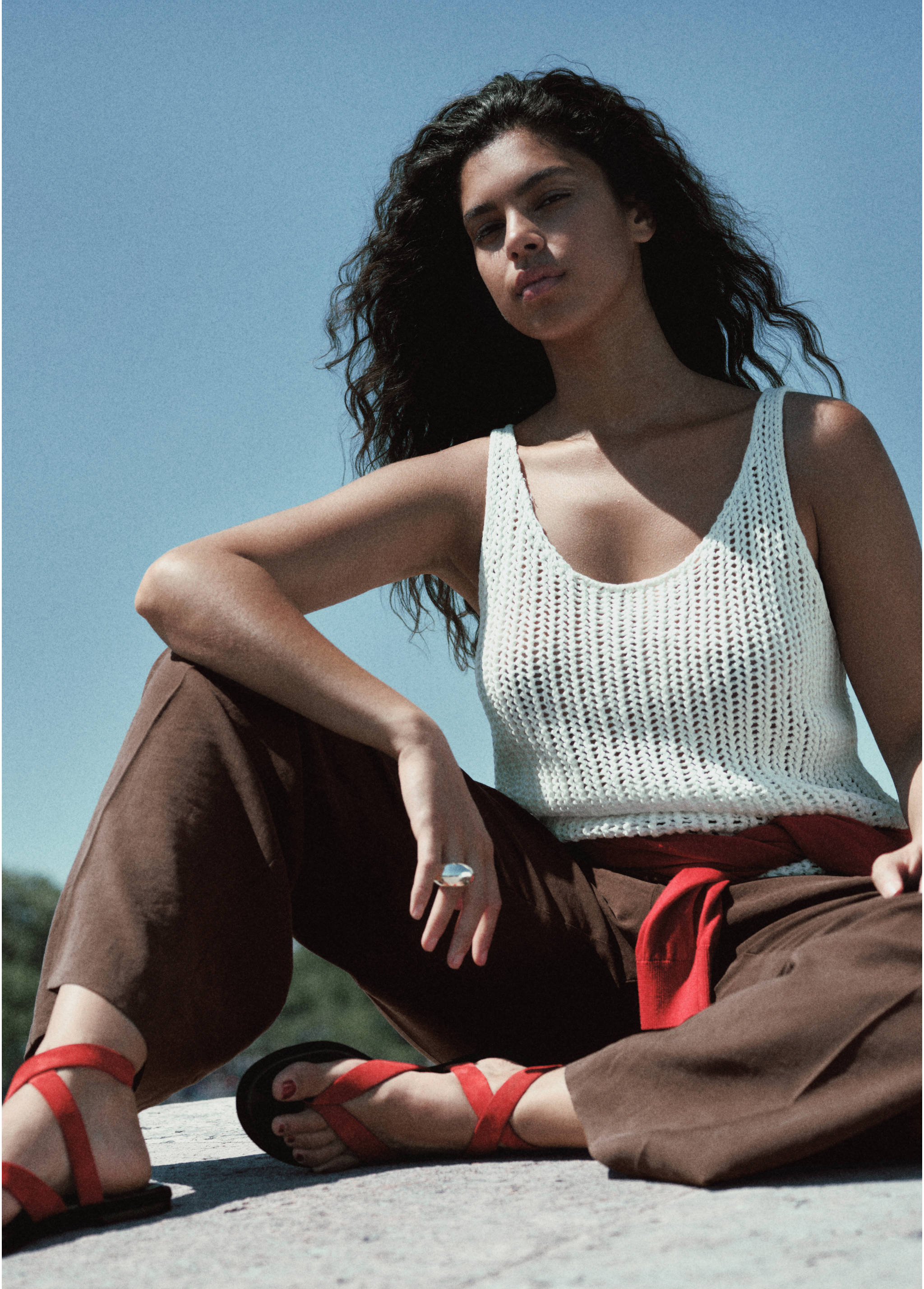 قمة الكروشيه مع الأشرطة - تفاصيل المنتج 6