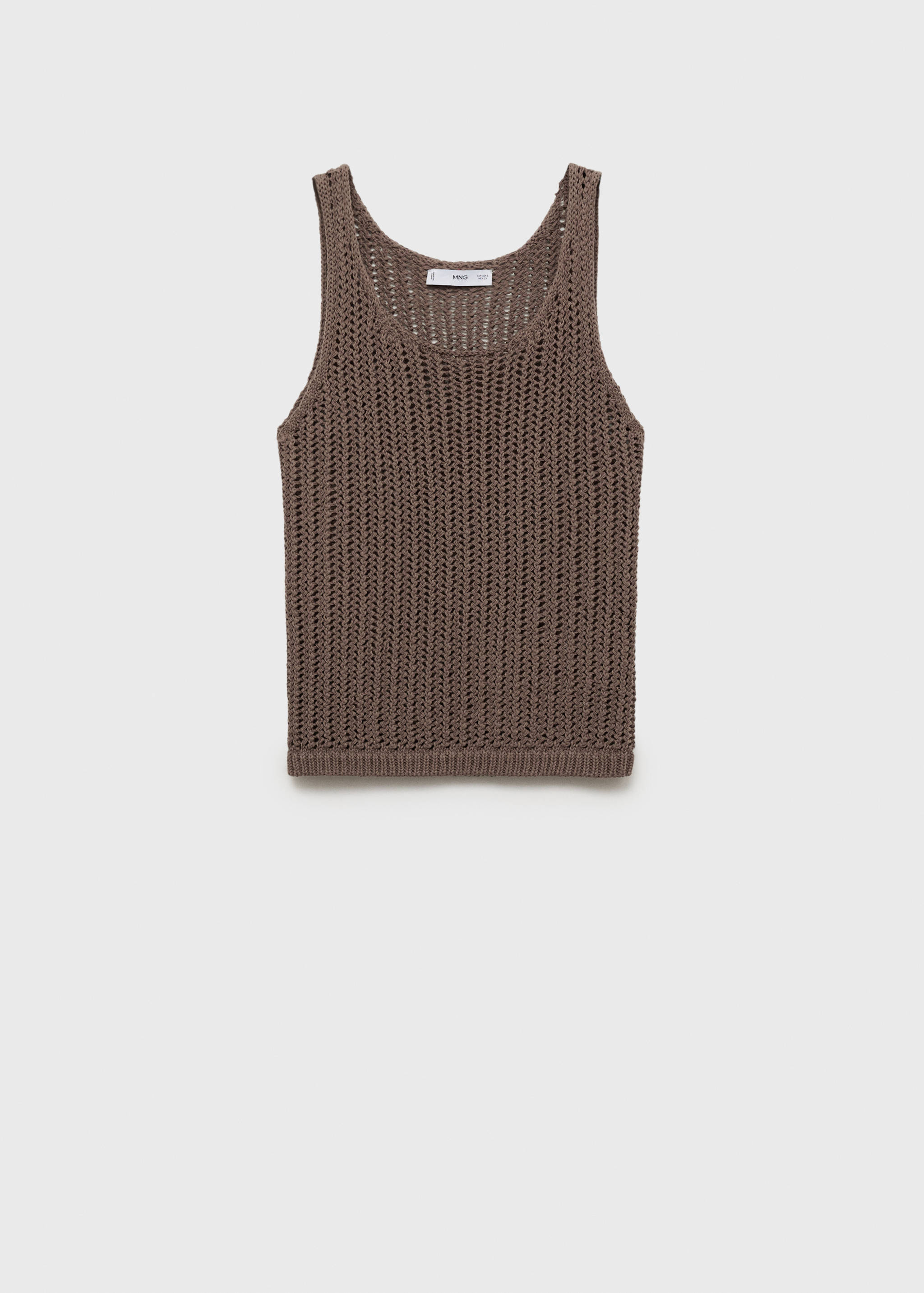 قمة الكروشيه مع الأشرطة - منتج دون نموذج