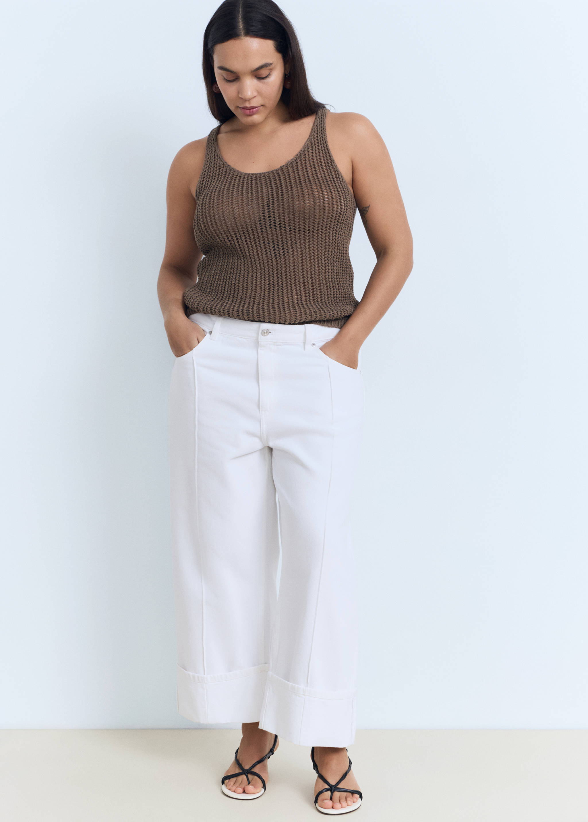 قمة الكروشيه مع الأشرطة - تفاصيل المنتج 3