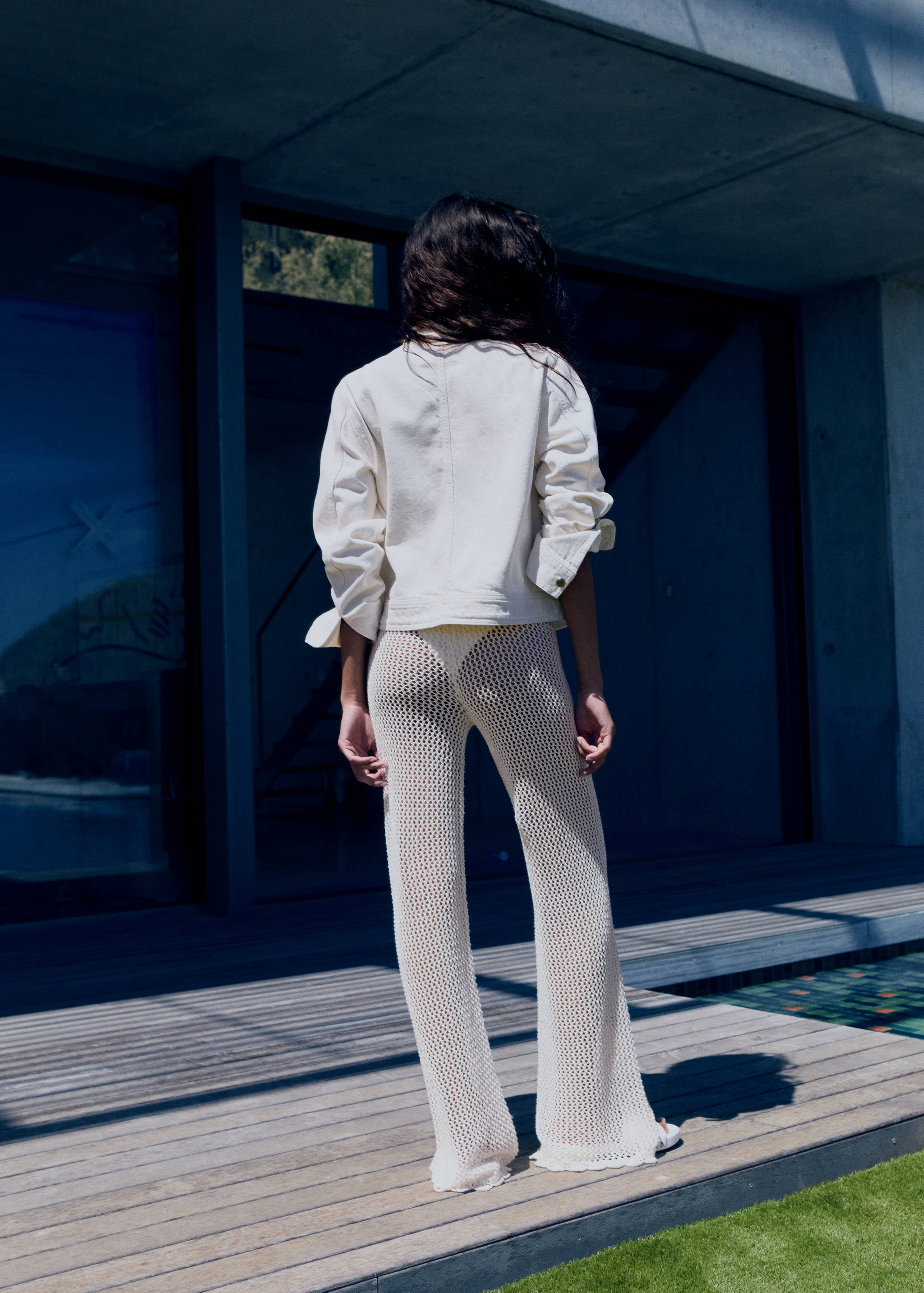 Flared-Häkelhose - Rückseite des Artikels