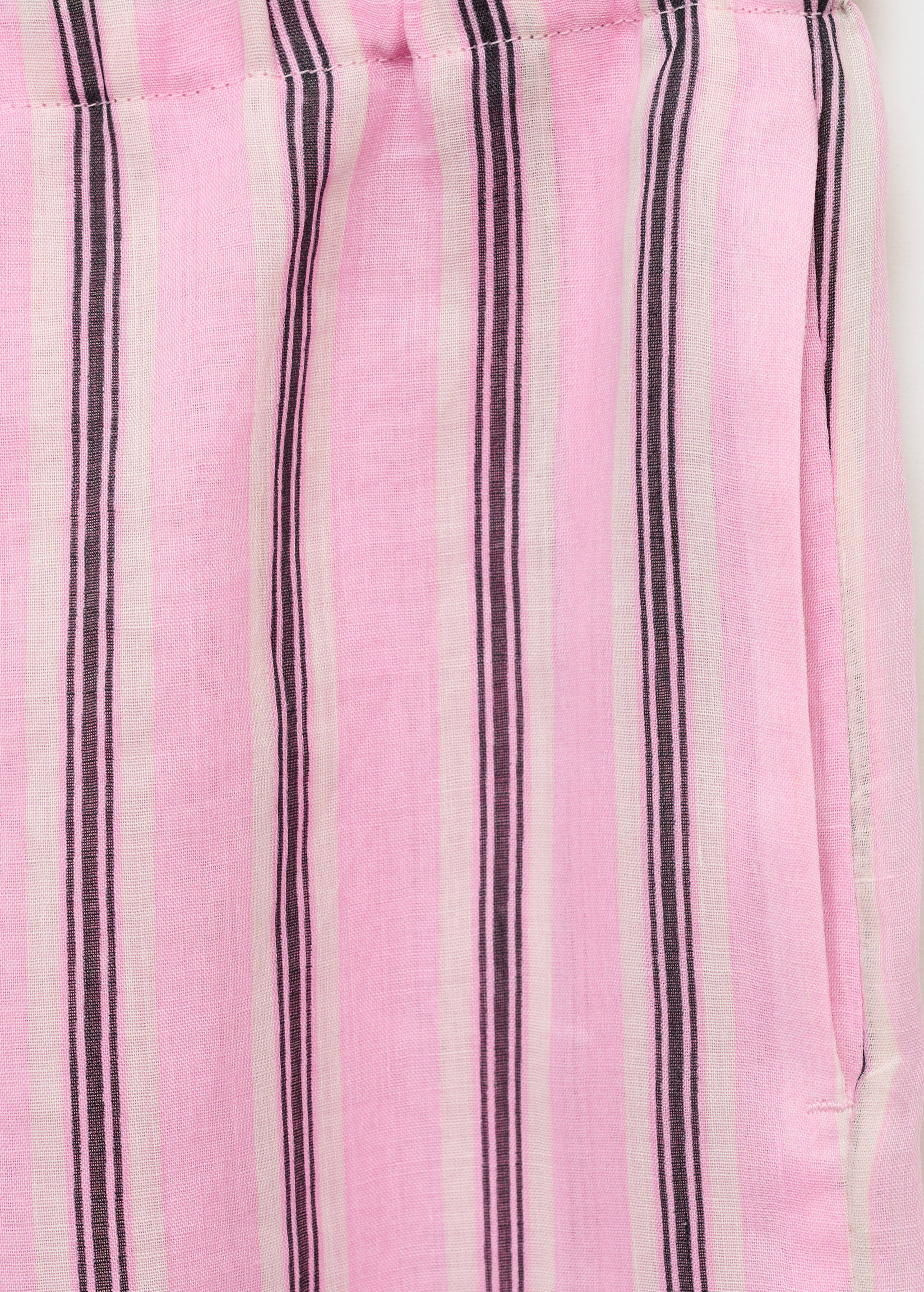 Calças de rami às riscas - Pormenor do artigo 0