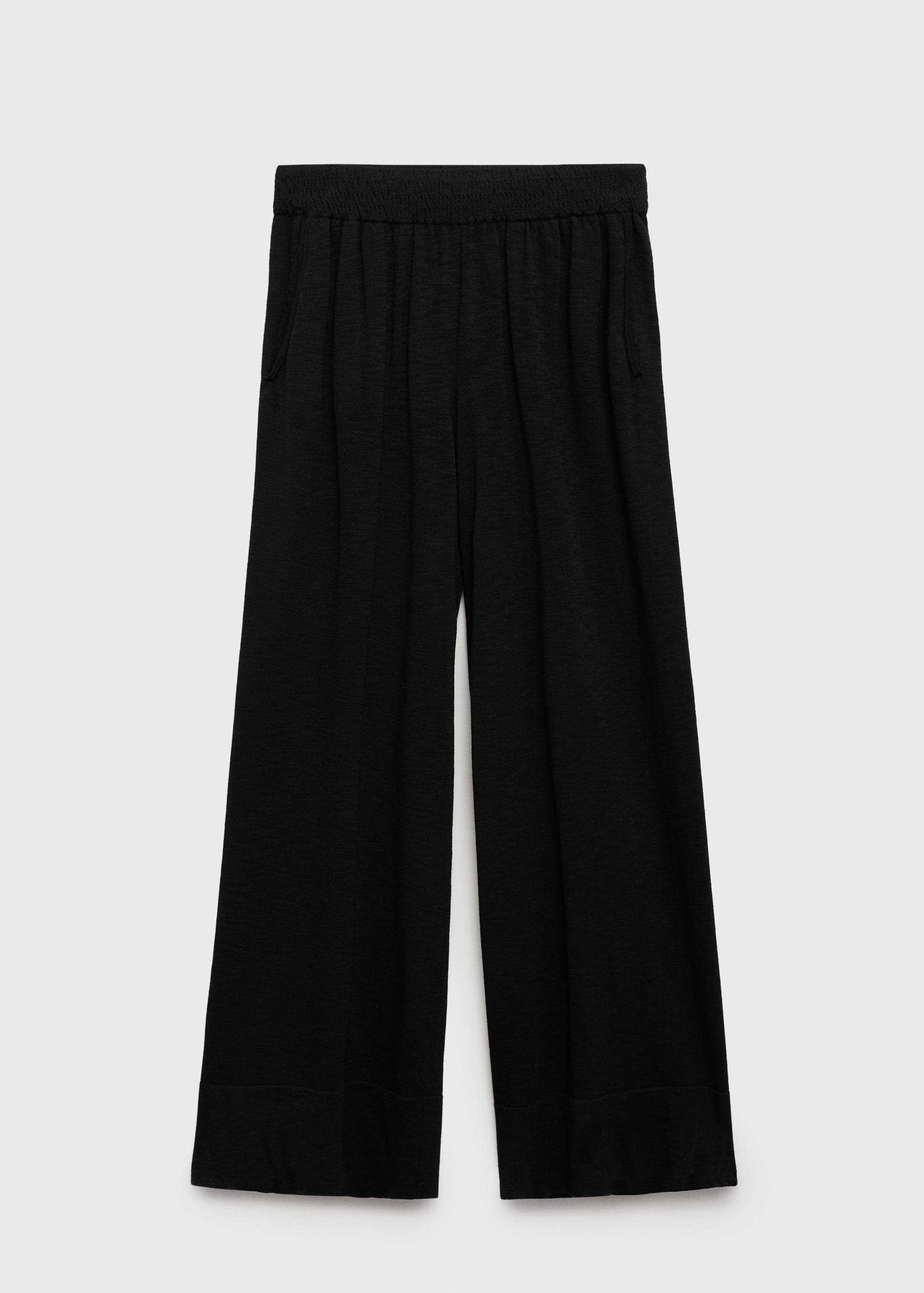Fine-knit straight-fit pants - Article without model