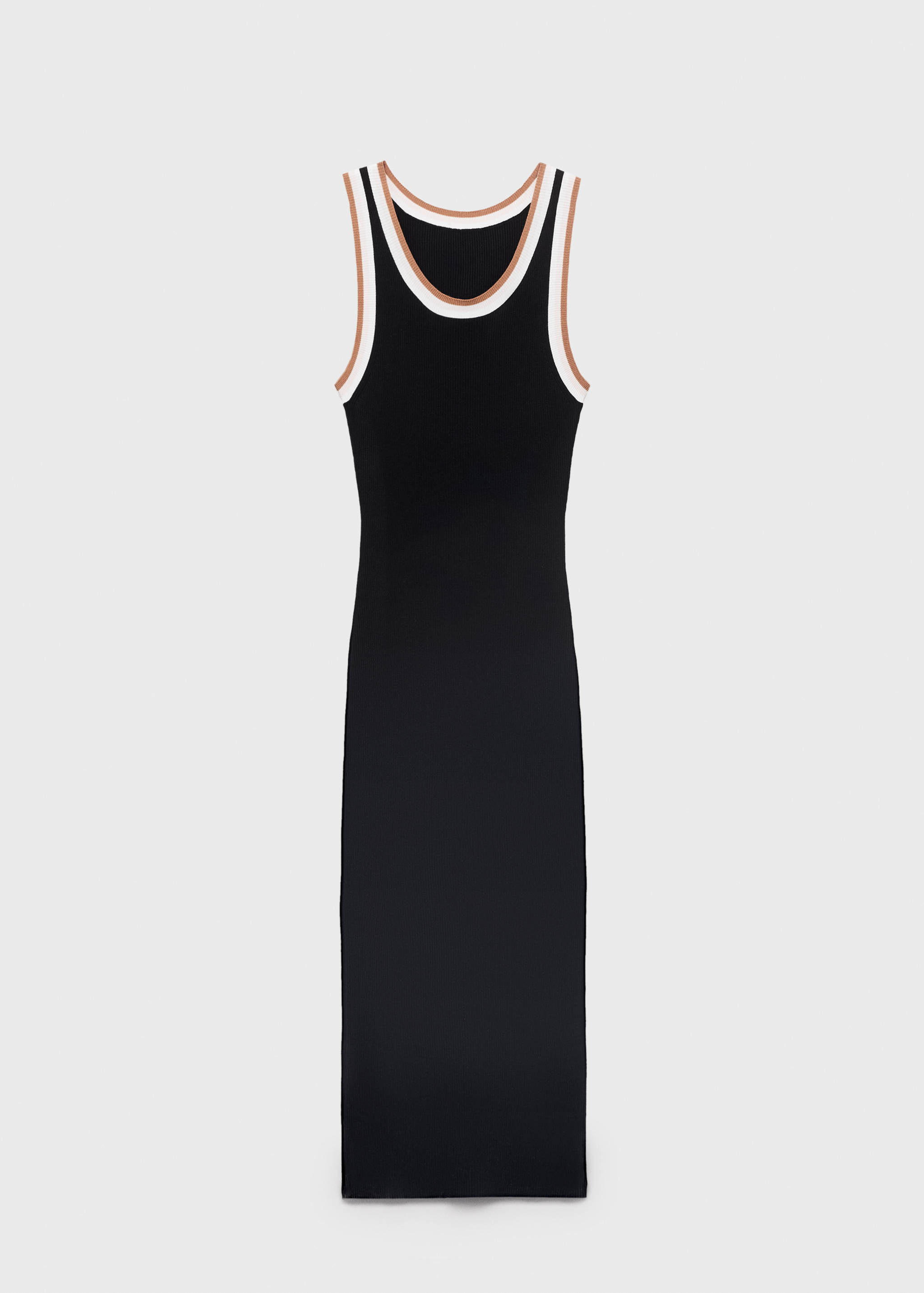 Knitted dress with contrasting details - Article without model