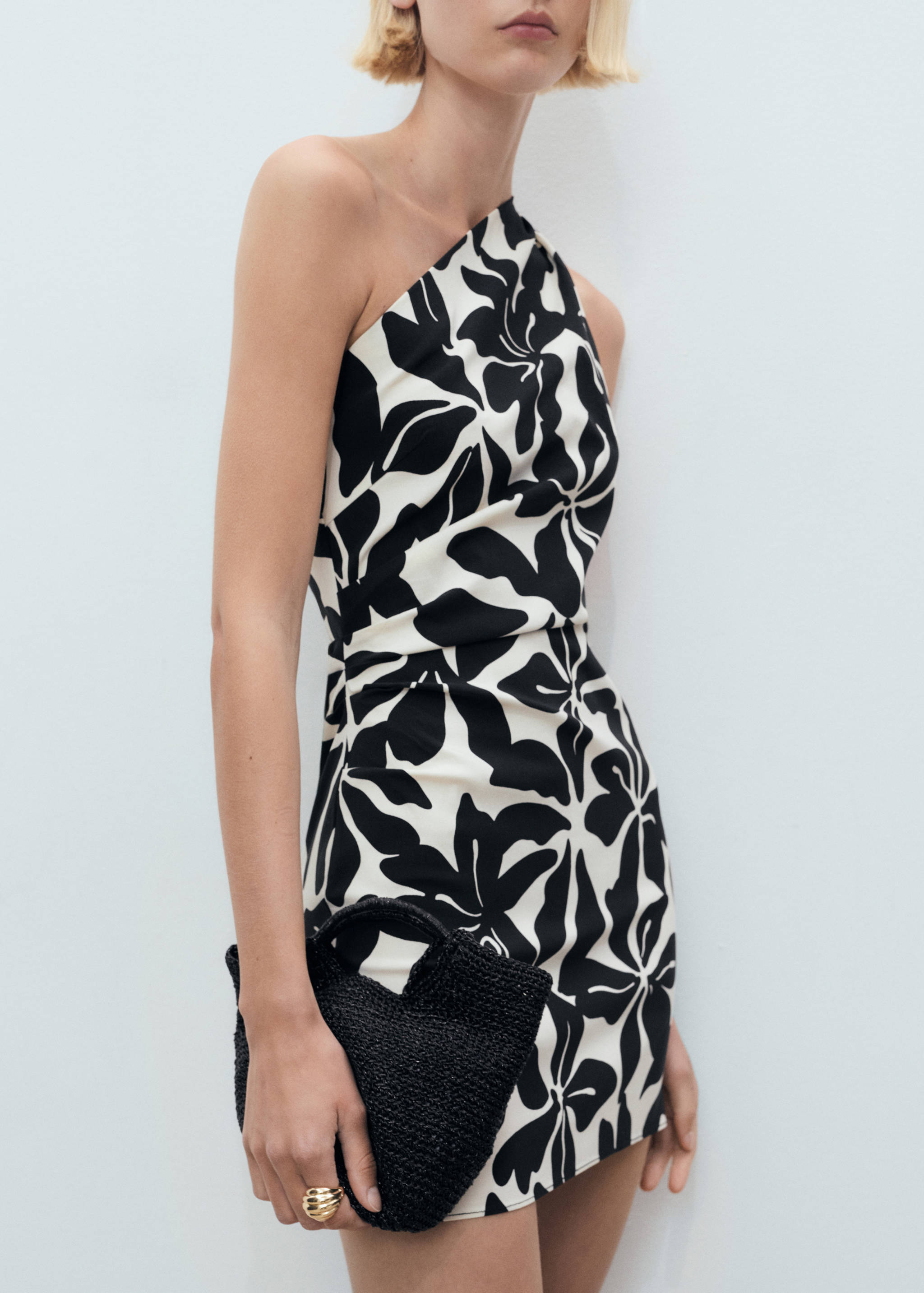 Asymmetrical pleated dress - Medium plane