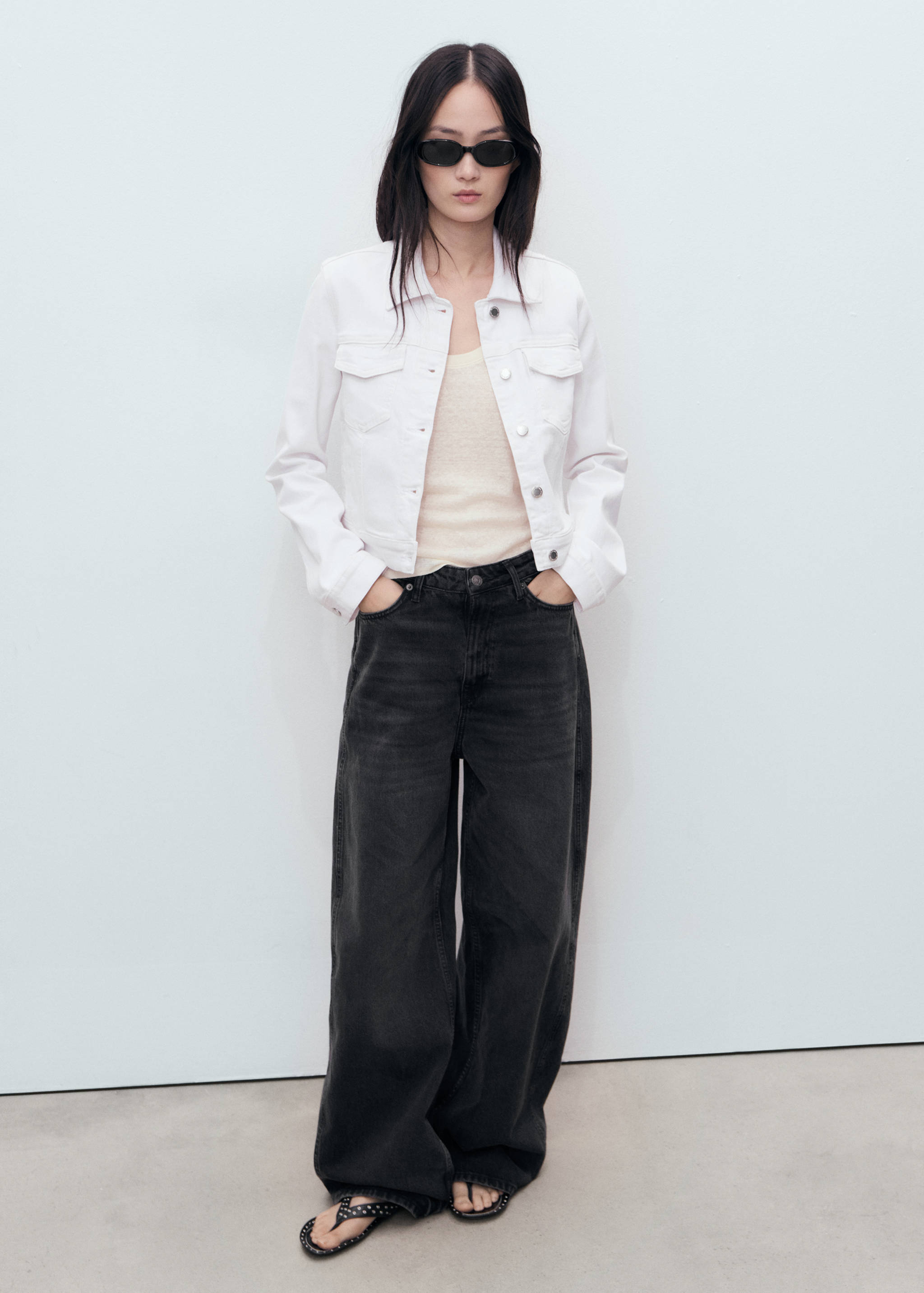 Veste jean poches - Plan général