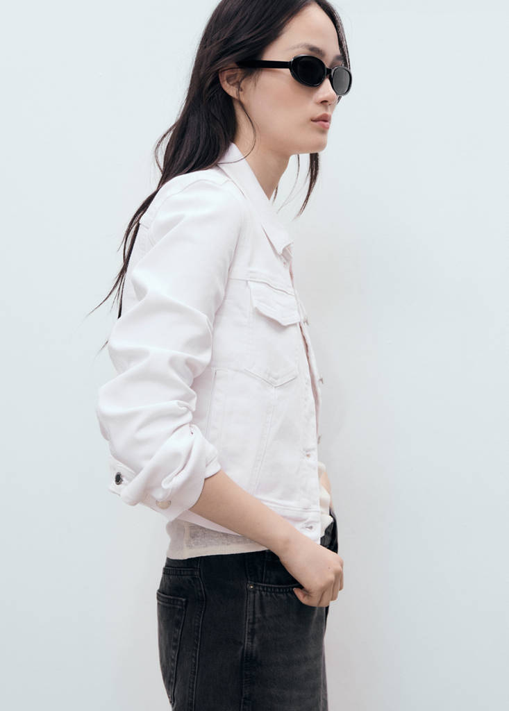 Pockets denim jacket — White