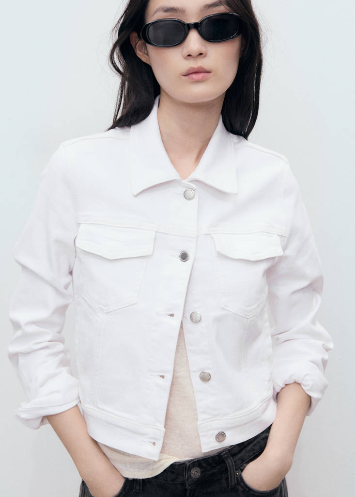 Pockets denim jacket — White