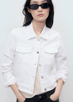 Pockets denim jacket — White 5