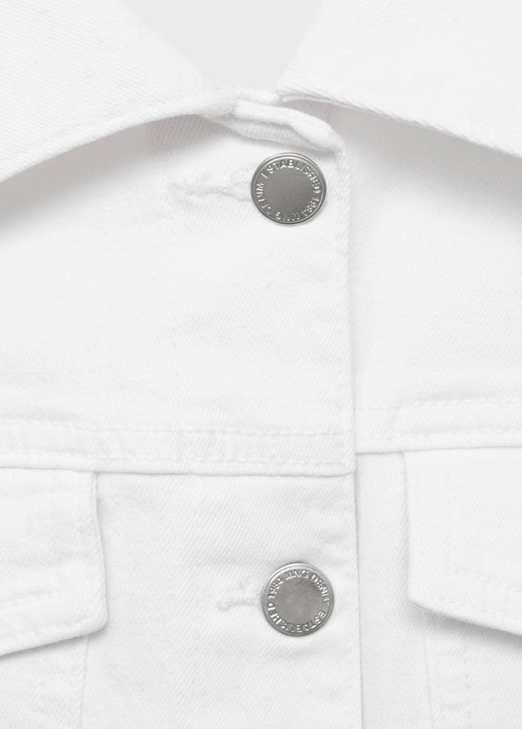 Pockets denim jacket — White