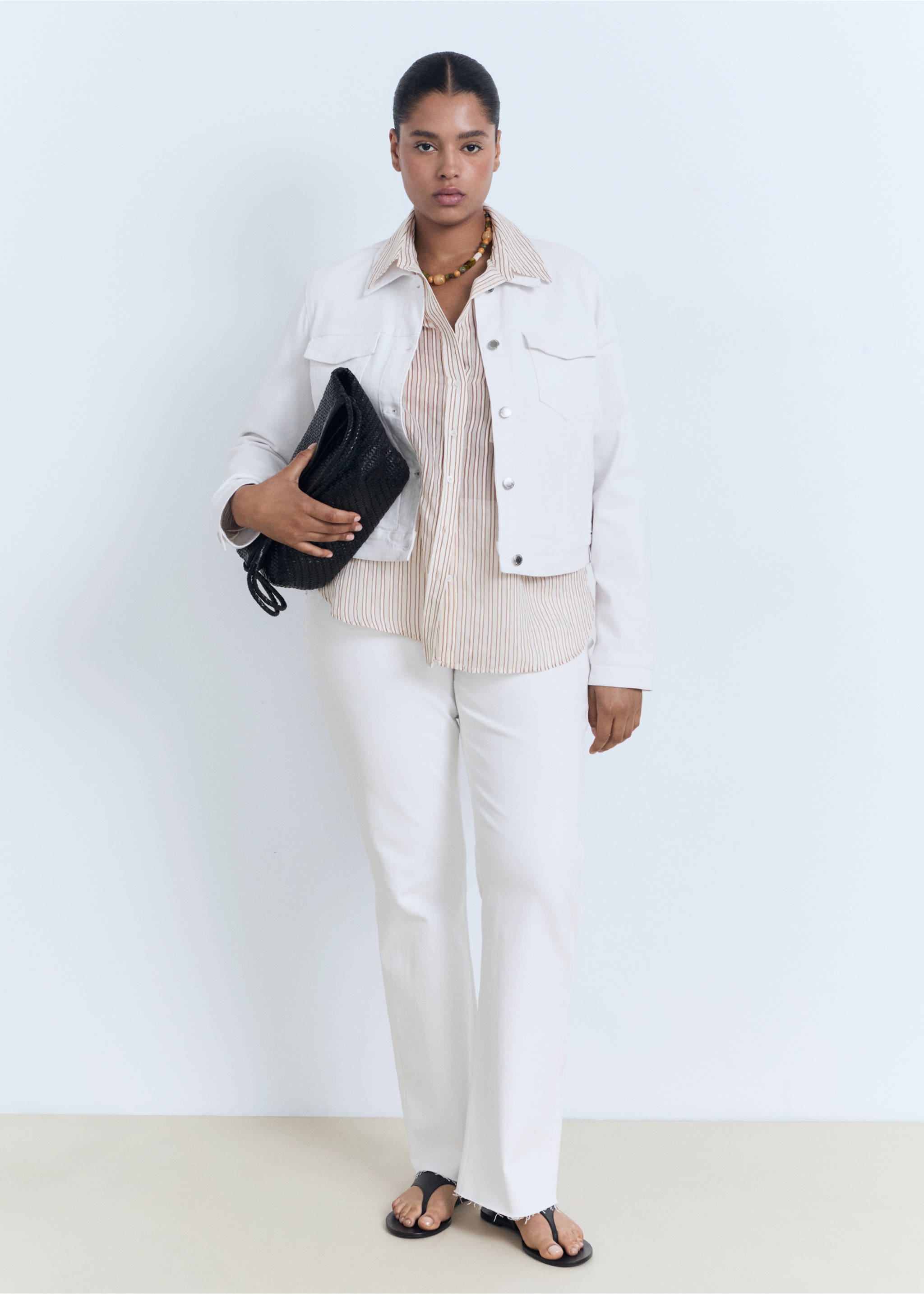 口袋牛仔夹克 - null, 白色. Ref: 17091189-00.