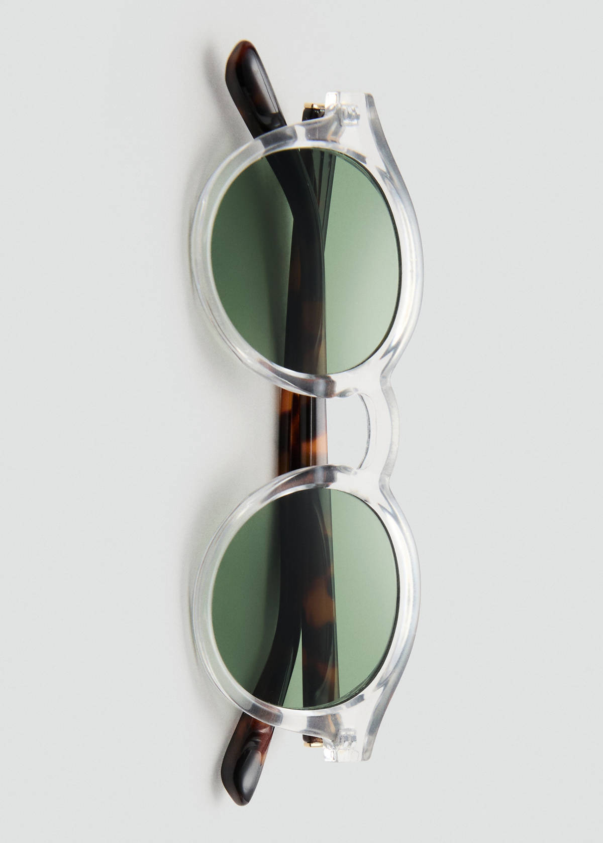 Semi-transparent frame sunglasses — White