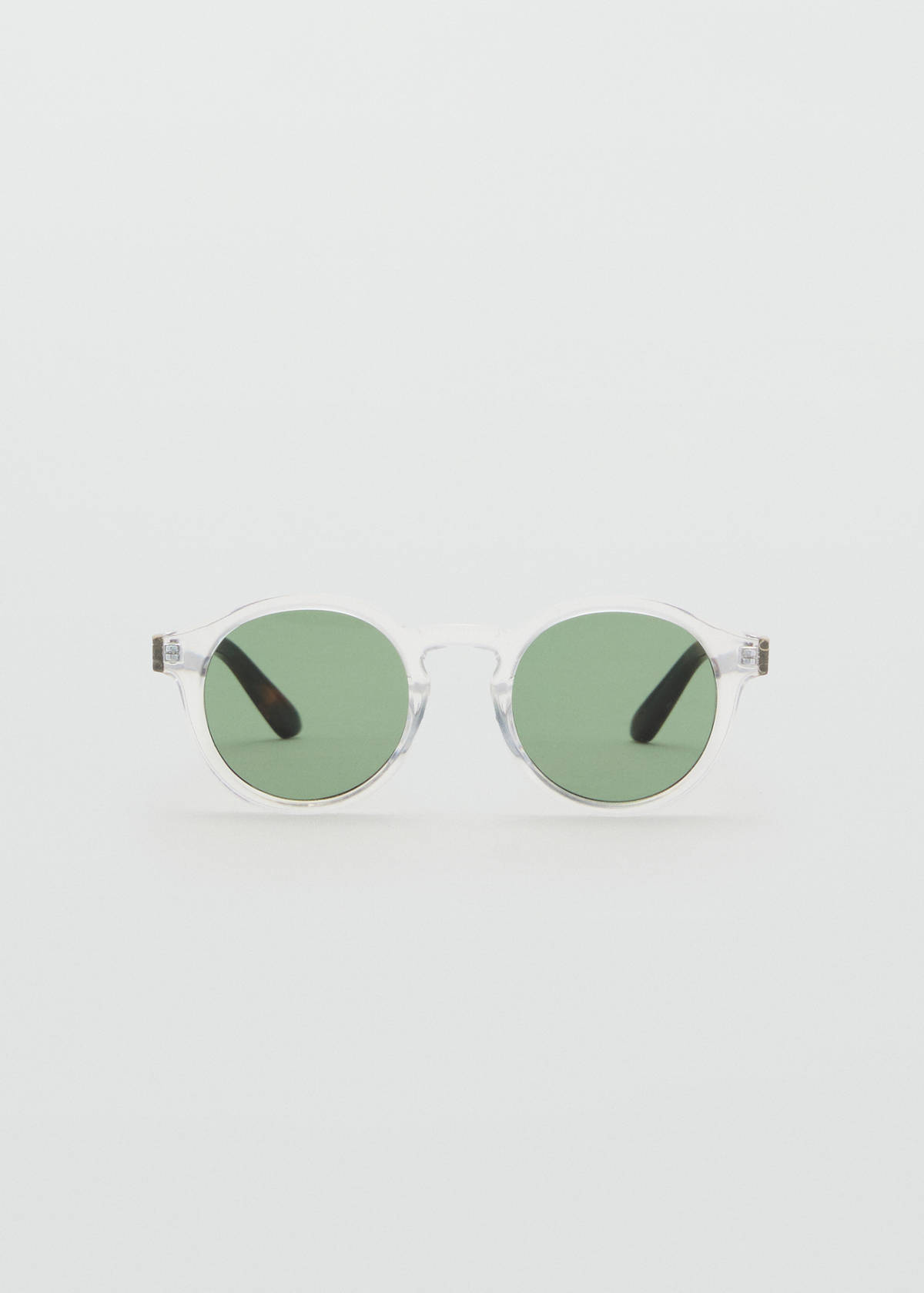 Semi-transparent frame sunglasses — White