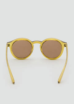 Semi-transparent frame sunglasses — Ochre 3