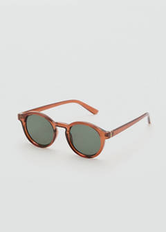 Semi-transparent frame sunglasses — Chocolate 2