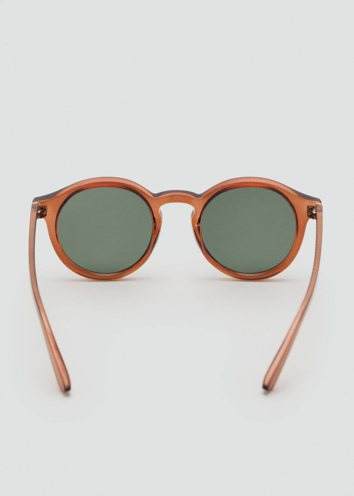 Semi-transparent frame sunglasses — Chocolate
