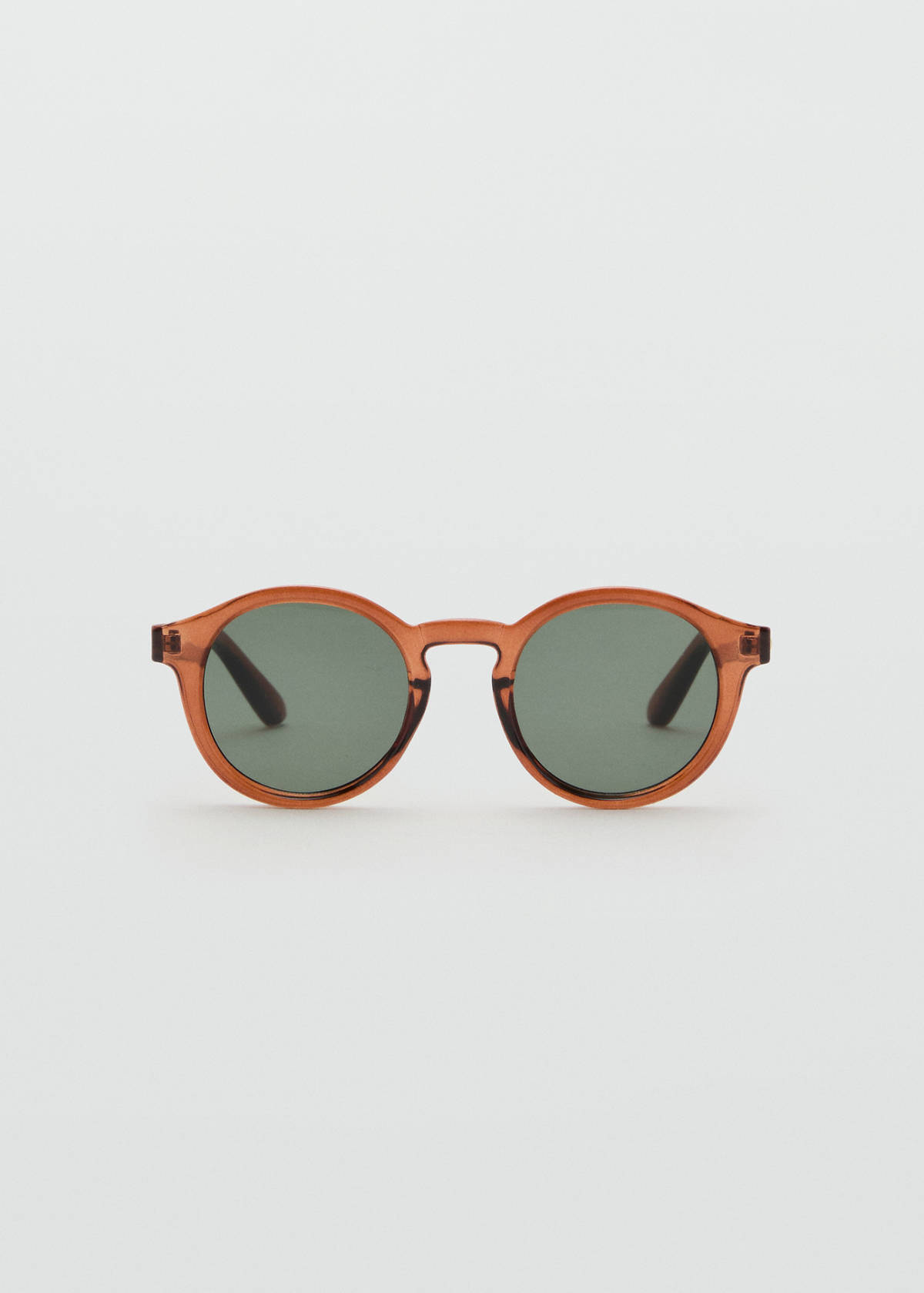 Semi-transparent frame sunglasses — Chocolate