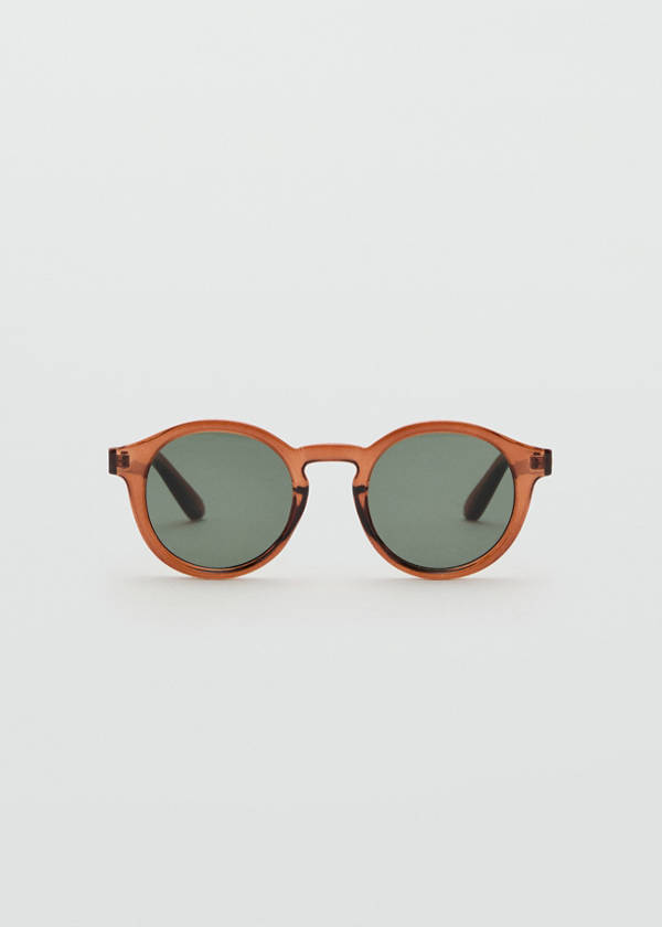 Semi-transparent frame sunglasses — Chocolate