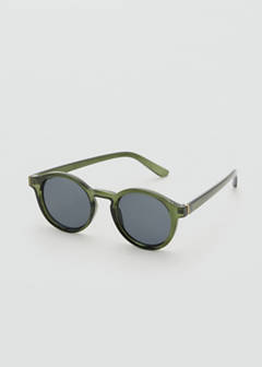 Semi-transparent frame sunglasses — Khaki 2
