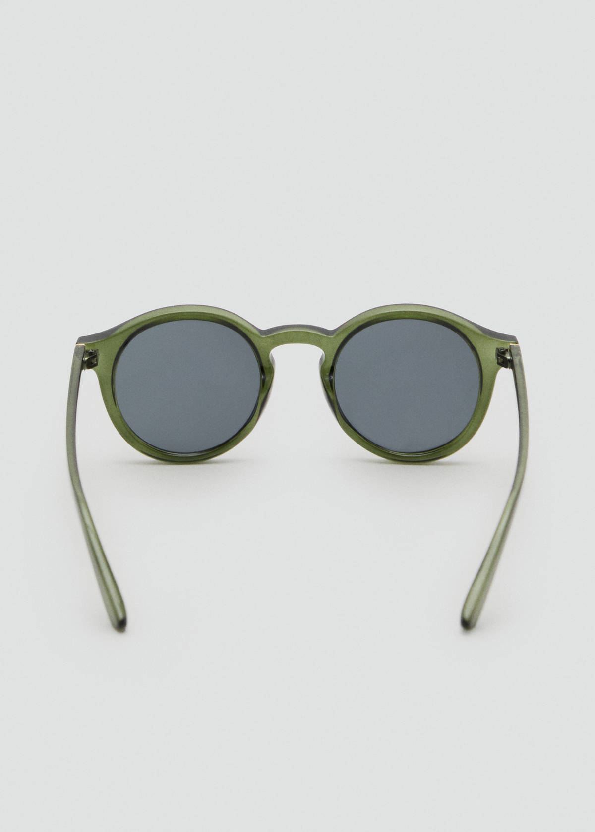 Semi-transparent frame sunglasses — Khaki