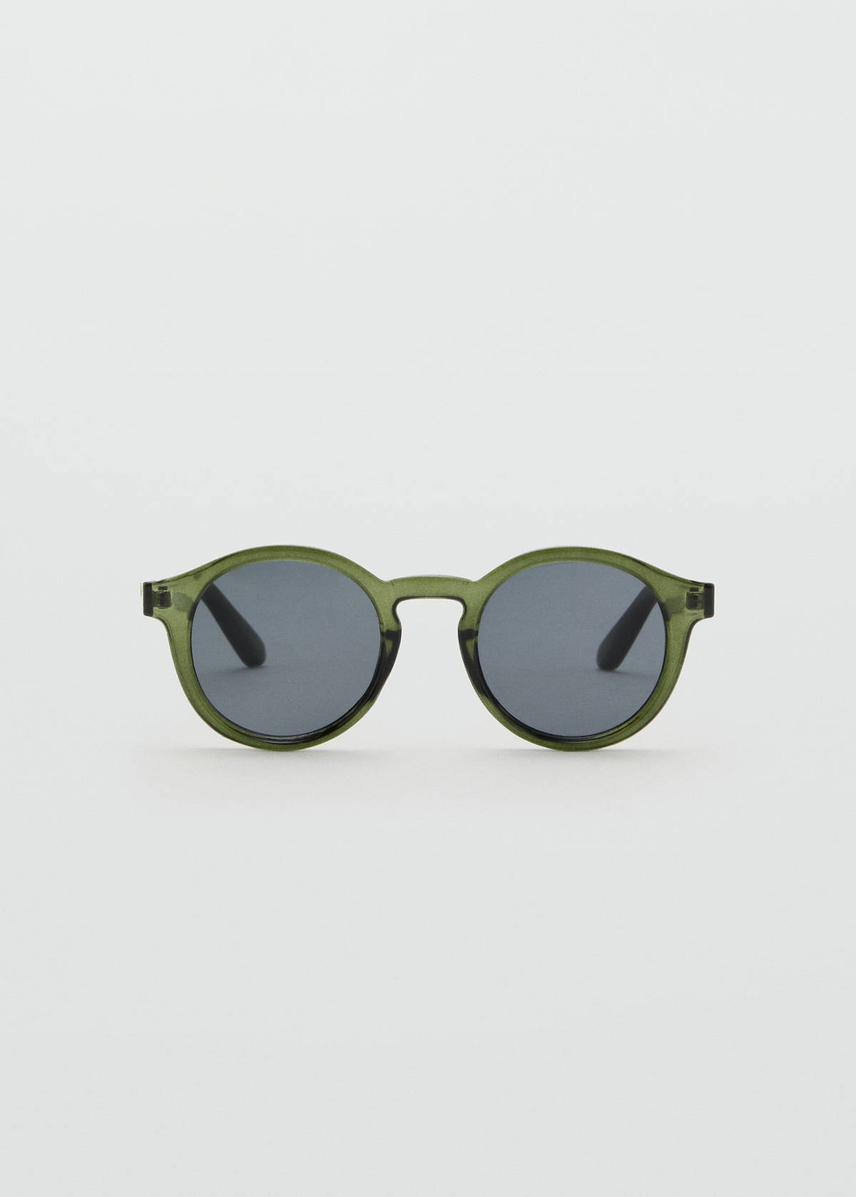 Semi-transparent frame sunglasses — Khaki