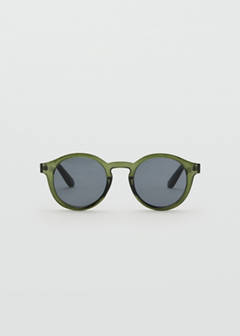 Semi-transparent frame sunglasses — Khaki 1