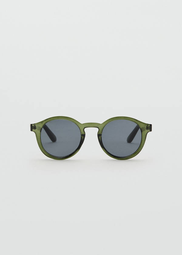 Semi-transparent frame sunglasses — Khaki