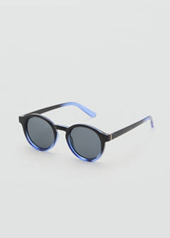 Semi-transparent frame sunglasses — Navy 2